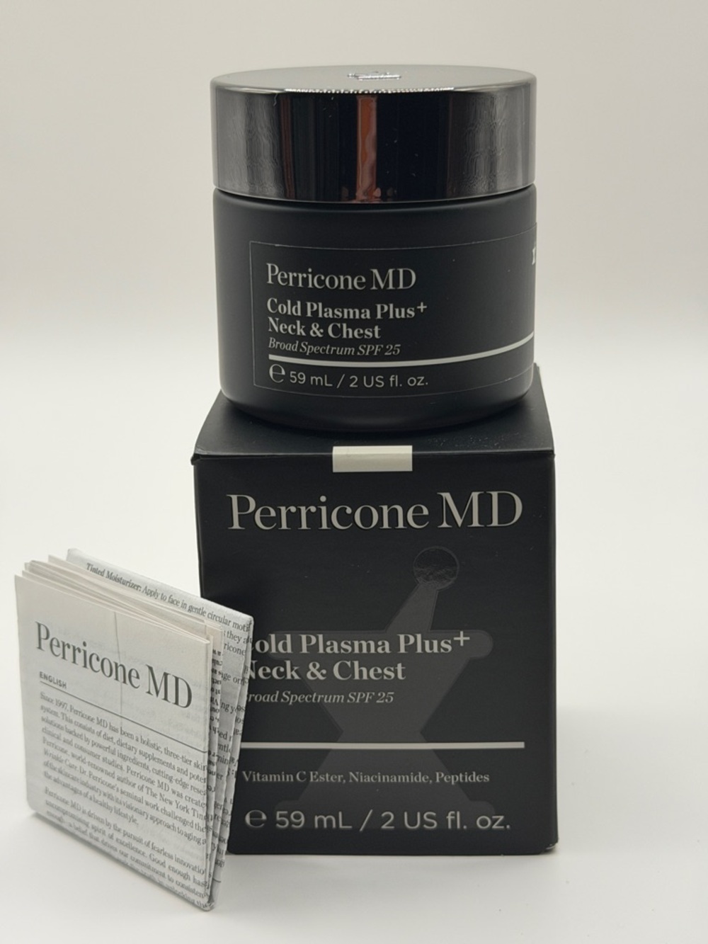 Perricone MD Cold Plasma Plus+ Neck&Chest Cream FULL SIZE 2 Oz NEW IN BOX!